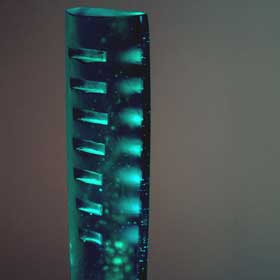 green cast glass form